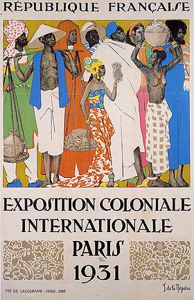 Image exposition coloniale ou zoo humain